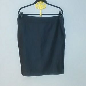 Navy Pencil Skirt
